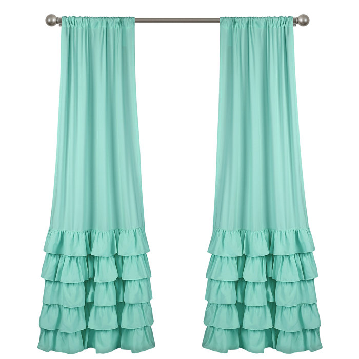 Ophelia & Co. Vincent Polyester SemiSheer Curtains / Drapes Pair
